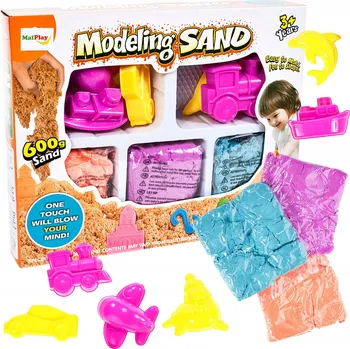 kinetický písek Kinetický písek MalPlay 3 barvy 0,15 kg
