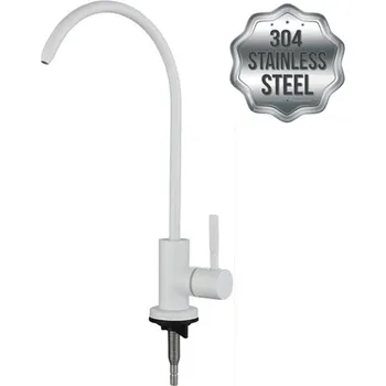 Vodovodní kohout Kohoutek malý bílý nerez WR