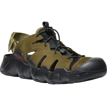Pánské sandále sandále pánské KEEN HYPERPORT FISHERMAN LEATHER MEN, dark olive/black - 43