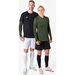 KIPSTA Spodní fotbalové termotričko s dlouhým rukávem bezešvé Keepdry XS KAŠTANOVÁ|ZELENÁ