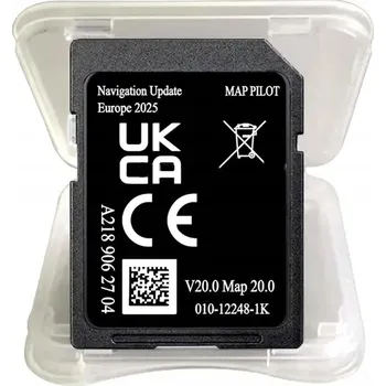 Zabezpečení domácnosti SD karta navigace Mercedes Garmin C GLC a CLA GLA B CarPlay mapa 2023