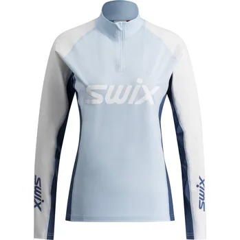 Dámská mikina SWIX Dámské funkční triko Swix RaceX Dry Half Zip MODRÁ