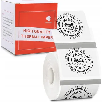 Speciální papír Průhledné samolepící etikety 50 mm samolepky pro tiskárnu Phomemo, kulaté