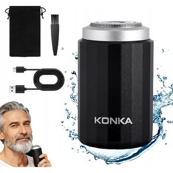 PŘENOSNÝ HOLICÍ STROJEK ELEKTRICKÝ KAPESNÍ MINI PRO MUŽE USB + KARTÁČEK