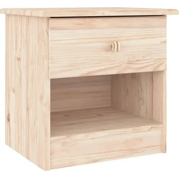 Noční stolek Noční stolek Alta borovice 41x35x41 cm - surové borovicové dřevo