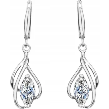 Náušnice KRÁSNÉ STŘÍBRO STŘÍBRNÉ NÁUŠNICE 925