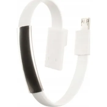 Datový kabel Kabel Toptel USB – microUSB typ B 0,22 m bílý