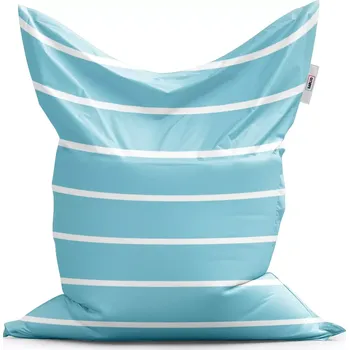 Sedací pytel Sablio Sedací vak Classic Bílé pruhy na modré - 150x100 cm