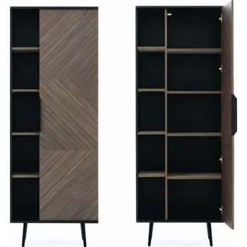 Komoda REGÁL KOMODA VITRÍNA UZAVÍRATELNÁ S POLICEMI LANDI KONSIMO