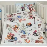 Matějovský povlečení bavlna do postýlky Krtek a zima 90x130, 40x60 cm 169050271