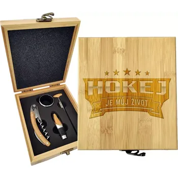 Víno Sablio Dárková sada na víno Hokej je můj život: 147×168×49 mm