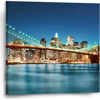 Obraz Sablio Obraz Rozsvícený most 2 - 50x50 cm