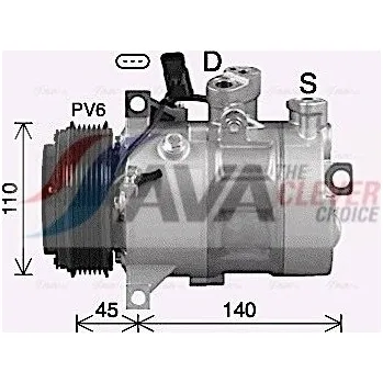 Kompresor klimatizace Kompresor, klimatizace AVA MSAK747