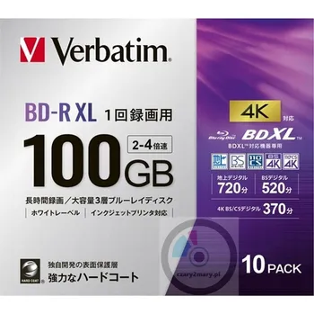 Optické médium Blu-ray disk Verbatim BD-R XL 100 GB 10 ks