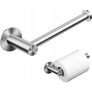 Držák, věšák na toaletní papír samolepicí nerezová ocel 14 cm