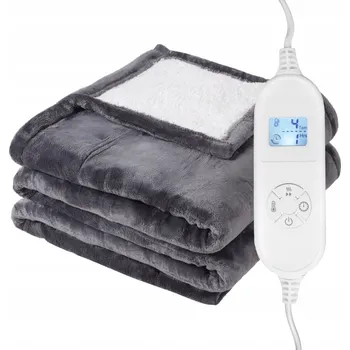 Měkká oboustranná elektrická deka Bauerkraft 120x160 vyhřívací podložka ovladač