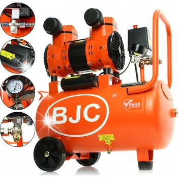 Kompresor KOMPRESOR BJC TICHÝ BEZOLEJOVÝ KOMPRESOR 24 L PRO TLAKOVÉ ZKOUŠKY 8 BARŮ