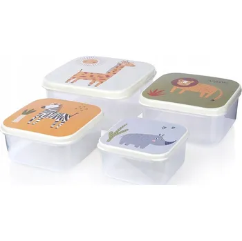 Svačinový box 4 x Nádoby na potraviny pro děti snídaňový obědový box svačinový box