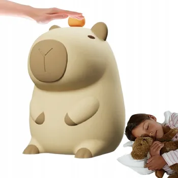 Lampička NOČNÍ LAMPA LED PRO DĚTI KAPYBARA SILIKONOVÁ MĚKKÁ NA DOTYK USB DÁREK