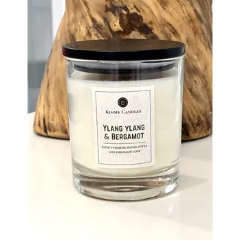 Svíčka Kimmy Candles Přírodní svíčka Ylang ylang & Bergamot 220g