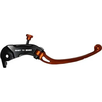Páčka brzdy výklopná ACCOSSATO LV030 aluminium, master cylinder oranžová LV030O-PRS-C-RST