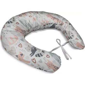 Polštář Sablio Těhotenský polštář Malované kočičky