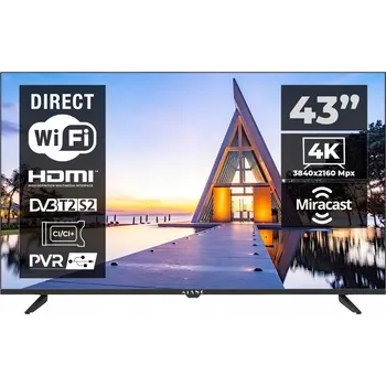 Televizor LED Televize Kiano TV009 43" 4K UHD černá