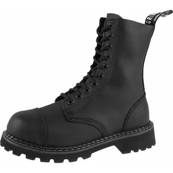 Pánská zimní obuv boty GRINDERS - 10dírkové - Stag - Black - 2 - 43