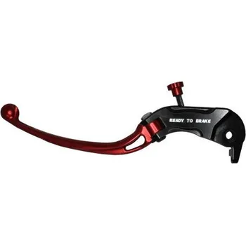 Páčka spojky výklopná ACCOSSATO LV033 aluminium, master cylinder červená LV033R-PRS-C-RST