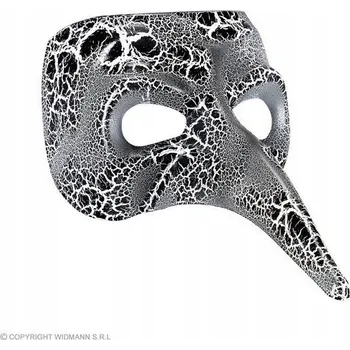 Pleťová maska Benátská maska na oči Widmann WI05916 plastová černá