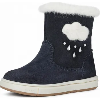 Dívčí sněhule GEOX dívčí zimní obuv B TROTTOLA G. B B164AB 00022/C4021 tmavě modrá 27