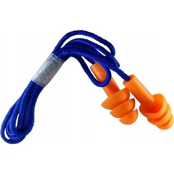 Špunt do uší Gumové špunty do uší na střelnici se šňůrkou, stopky opakovaně použitelné ochr