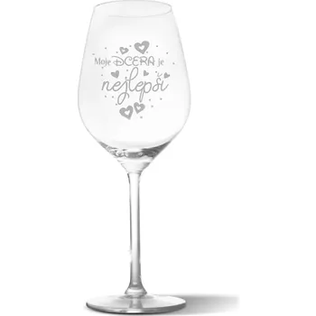 Víno Sablio Sklenička na víno Moje dcera je nejlepší: 49 cl
