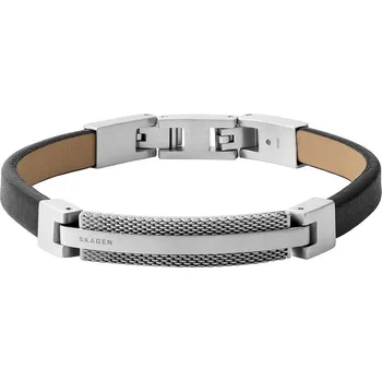 Náramek Skagen Kožený náramek pro muže Torben SKJM0208040 + 2 měsíce na vrácení zboží