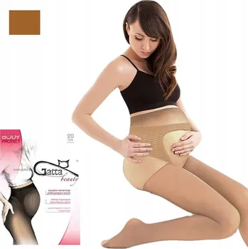 Dámské punčochy Gatta Punčocháče těhotenské komfortní hladké body protect 20 DEN golden 3