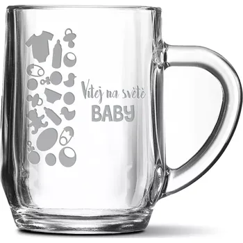 Sklenice Sablio Půllitr Vítej na světě, baby: 0,5