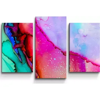 Obraz Sablio Obraz - 3-dílný Barvičky - 75x50 cm