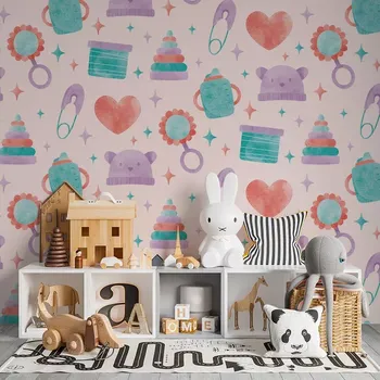 Tapeta Sablio Tapeta Chrastítko a čepičky - 125x75 cm