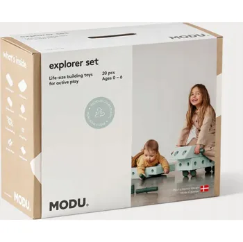 ostatní stavebnice Kreativní stavebnice Modu Explorer Set mátová, 20 dílů