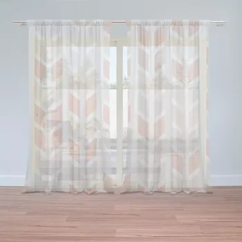 Záclona Sablio Záclony Světlé kosodélníky: 2ks 150x250cm