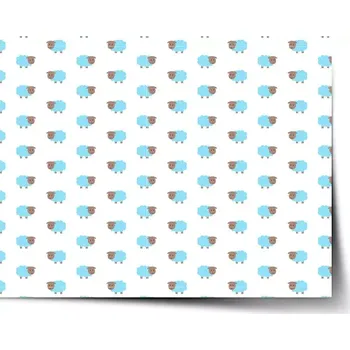 Plakát Sablio Plakát Modré ovce - 60x40 cm