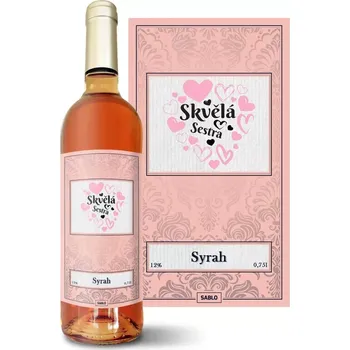 Víno Sablio Růžové víno Skvělá sestra: 0,75 l