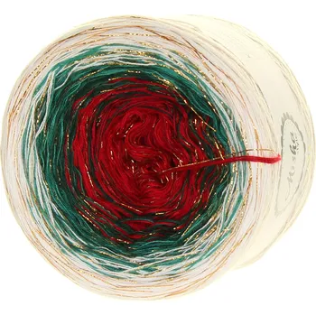 Příze Vánoční hvězda zlatý lurex 3-nitka 750 m - Misha style příze