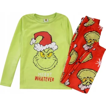 Dívčí pyžamo PYŽAMO pyžamko FLEECE teplé dívčí GRINCH 146/152 R077B