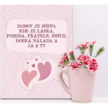 Plechová cedule Sablio Dárková cedulka Domov 3: 30x40 cm