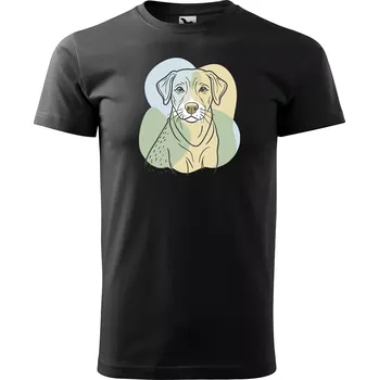 Sablio Tričko s potiskem Věrný přítel - černé XL