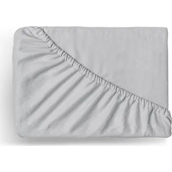 Prostěradlo Kvalitex Flanelové napínací prostěradlo 80 × 200 cm, světle šedé