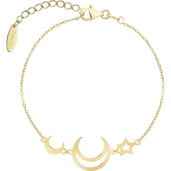 Náramek Stříbrný náramek - měsíc, hvězdy - AP543-6727