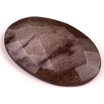 Přírodní kámen Kabošon Broušený Stříbrný Obsidián č.6715 (30x19x5mm)