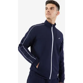 Pánská mikina ARTENGO Pánská tenisová mikina Soft tmavě modrá S MODRÁ